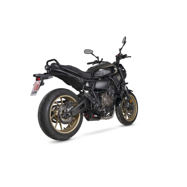 Scorpion Exhaust Yamaha XSR 700 2021 - 2023 Serket Taper Full System Carbon Fibre Sleeve